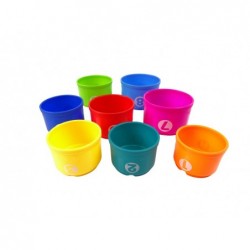 Educational Bucket Cups Pyramid Boat Sorter for Bathing