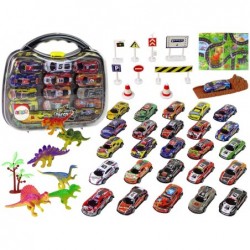 Sports Cars Set Resoraks Dinosaurs Accessories Road Signs Suitcase