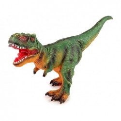 Large Dinosaur Figure Tyrannosaurus Rex Green and Orange Sound 60 cm Long