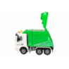 Rubbish Truck Set Road Signs Green Garbage Truck