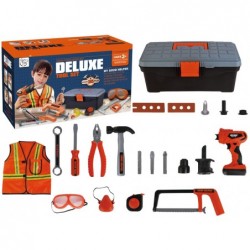 Professional DIY Tool Kit Case + Battery Drill + Accessories