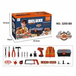Professional DIY Tool Kit Case + Battery Drill + Accessories