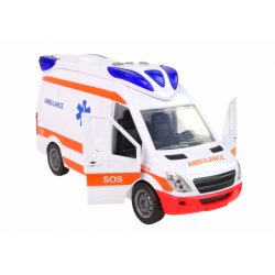 Interactive Ambulance + Stretcher  Light and sound effects !  Opening doors