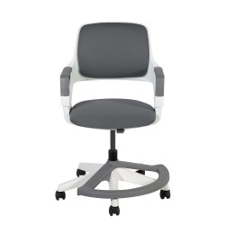 Children's chair ROOKEE 64x64xH76-93cm, grey, white plastic shell