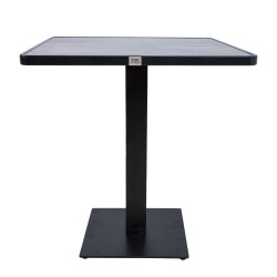 Laud DEVINE 70x70xH74cm, hall, keraamiline plaat, alumiinium