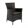 Chair WICKER-1 dark brown