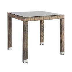 Table LARACHE 80x80xH75cm, beige