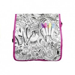 DIY Fashion Bag Colour It Waterpens Included Creative Toy 29 cm X 31 cm