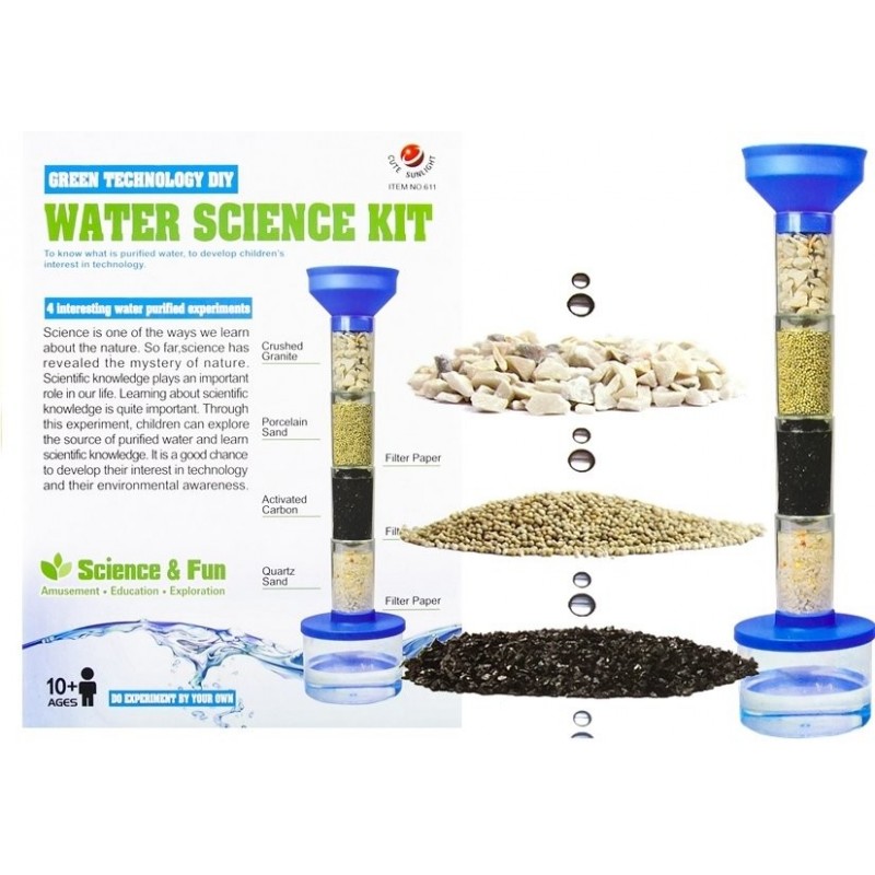 Water Purifying Kit Science Green Technology Set Clean Water Eco