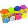 8 Containers With Dough Colorful Animal Patterns