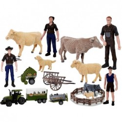 Large Assemble Farm Tractor Animal Farm DIY Set
