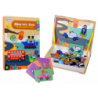 Magnetic Jigsaw Book Vehicles Cards Helicopter Police