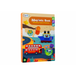 Magnetic Jigsaw Book Vehicles Cards Helicopter Police