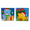 DIY Coloured Mosaic Christmas Sticker Kit Cat Teddy Bear