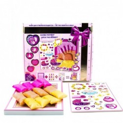Kit for making a handprint and a footprint for a girl