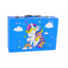 CHILDREN'S ART SET OF 145 PIECES  In a pink case with a unicorn