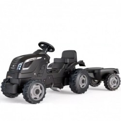 SMOBY Black Traktor XL with...