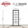 Игровая площадка BERG PLAYBASE со стенкой для скалолазания, резиновыми качелями и перекладиной-трапецией Monkey