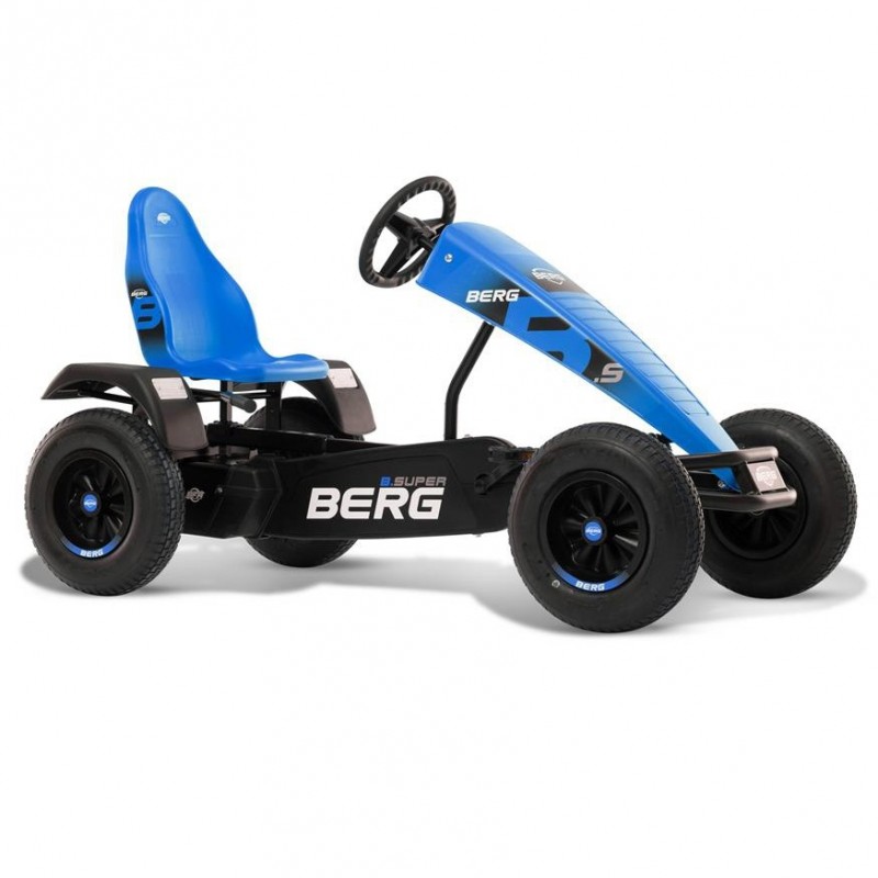 BERG Pedal Go-Kart XL B.Super Blue BFR Täispuhutavad rattad alates 5 aastast kuni 100 kg