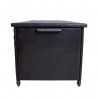 Cushion box MAGIC 174x88xH77cm, black PP