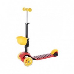 HLB07 4in1 BLACK-YELLOW-RED SCOOTER NILS FUN