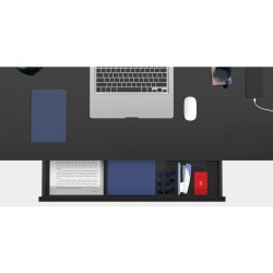 Письменный стол ERGO с 1 мотором 120x60см, черный