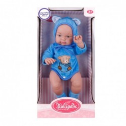 WOOPIE Baby Doll in Teddy Bear Clothes 46 cm