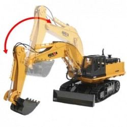 WOOPIE Remote Controlled Excavator Caterpillar Bulldozer Remote Control Light Sound + Acc.
