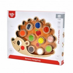 TOOKY TOY Wooden Hedgehog Puzzle Learning Shapes Colors Numbers