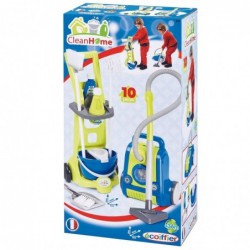 ECOIFFIER Cleaning Trolley with Accessories Vacuum Cleaner Cleaning Products 10el.