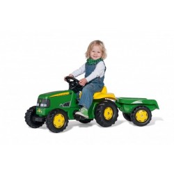 Rolly Toys rollyKid John Deere pedal tractor with trailer 2-5 years old