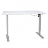 Desk ERGO with 1-motor 140x80cm, greyish white