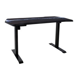 Gaming desk GAMER with 1-motor 140x70cm, with mouse pad, black