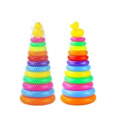 Baby Toddler Toy Stacking Rings Pyramid Stacker 