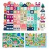 Wooden Blocks City Puzzle of 100 Elements