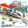 Building Blocks Train Railway Station CADA 108 Elements