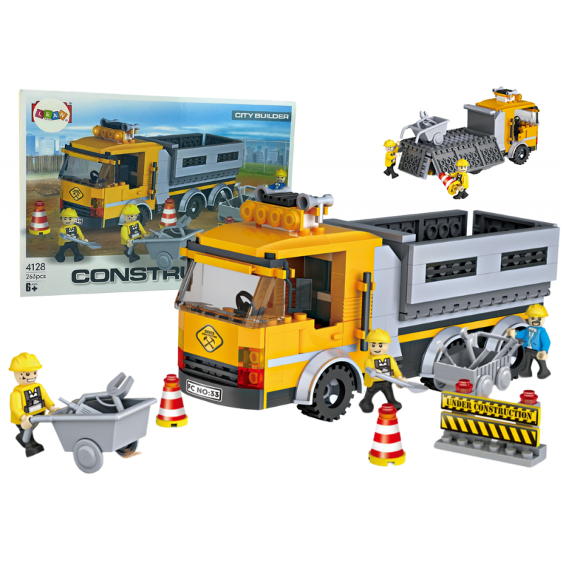 Construction Vehicle 263 Piece Dump Truck Bricks Set