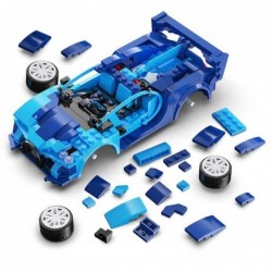 Construction Blocks Race Car Blue R/C 325 Elements