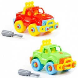 Colorful Jeep Car With Screwdriver