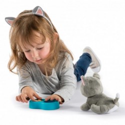 Smoby Set 2in1 Cat Container + Interactive Meowing Cat