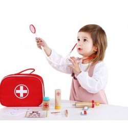 TOOKY TOY Wooden Little Doctor Set in a Suitcase with Accessories