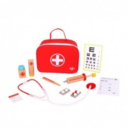 TOOKY TOY Wooden Little Doctor Set in a Suitcase with Accessories