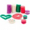 Dough-Plasticine Children's Set of Plastic Dough 4 Colors with Glitter