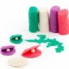 Dough-Plasticine Children's Set of Plastic Dough 4 Colors with Glitter