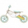 CLASSIC WORLD Wooden Balance Bike for Children Quiet Wheels Rainbow