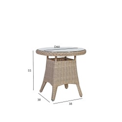 Table PACIFIC D60xH55cm