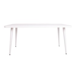 Садовый стол WALES 160x80xH75,5см, белый