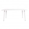 Table WALES 160x80xH75,5cm, white