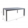 Table TOMSON 176x100xH73cm, dark grey