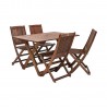 Garden furniture set MODENA table and 4 chairs, meranti